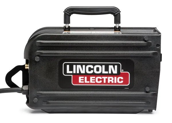 Lincoln Activ8X Wire Feeder Machine Tweco (U3519-1), black welding equipment with handle, for shipbuilding, Lincoln logo.