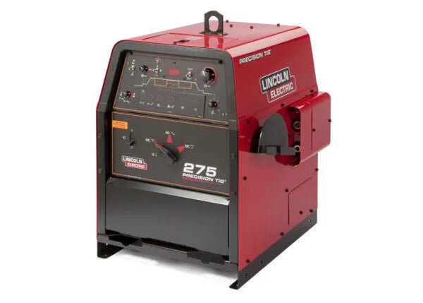 Lincoln Precision TIG 275 TIG Welder K2619-1, pro welding machine, red metal case, multi-voltage input, panel controls, WeldingMart.