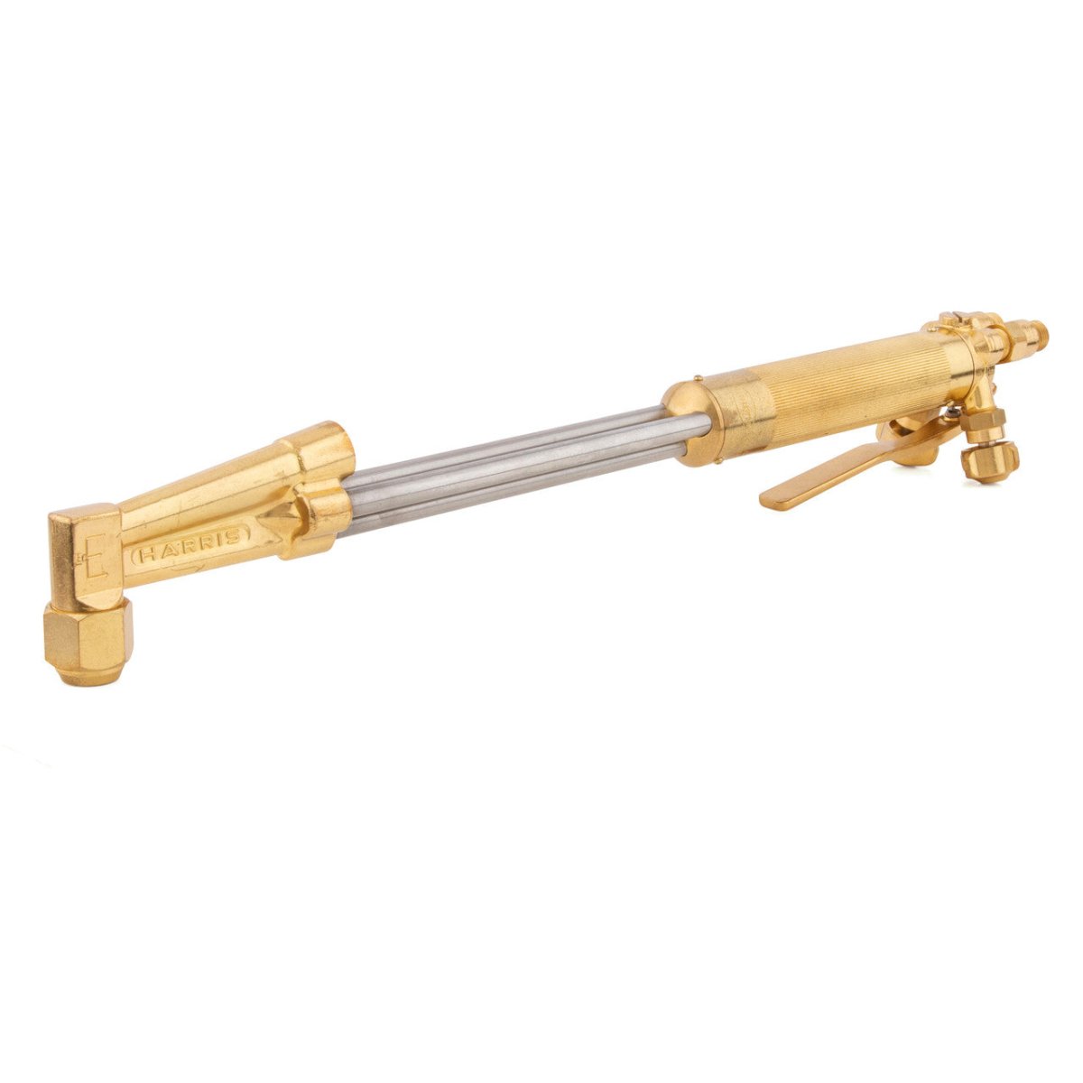 Harris 1003287 V-62-5AFL 36" cutting torch with 70° head, brass/steel build, for industrial welding and metal cutting.