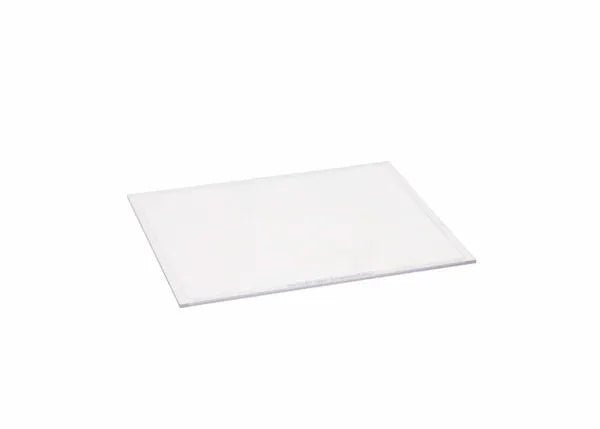 Harris Safety Plus Plastic Welding Lens, clear polycarbonate, 4-1/2" x 5-1/4", welding accessory on white background.