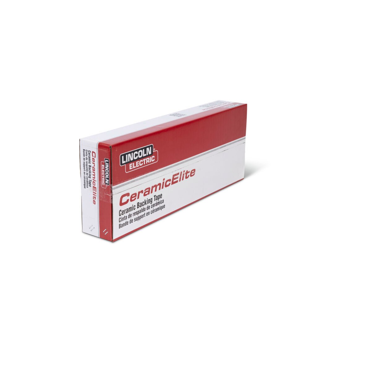 Lincoln CeramicElite Flat Backing Tape 1/4 in end view - WeldingMart