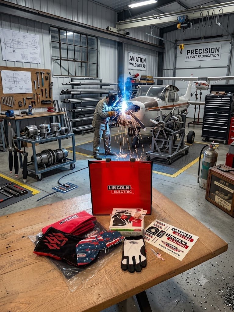 WeldingMart Lincoln Power MIG 215 MPi Multi-Process Welder Bonus Package