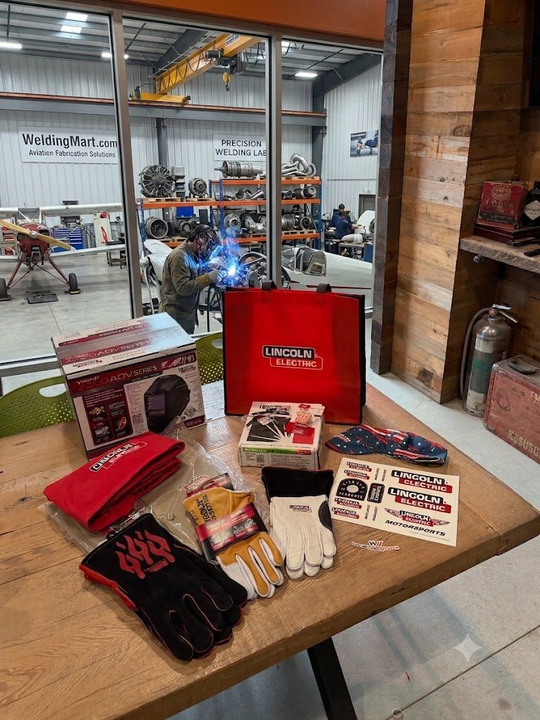 WeldingMart Lincoln Power MIG 220 AC/DC Multi-Process Welder Bonus Package
