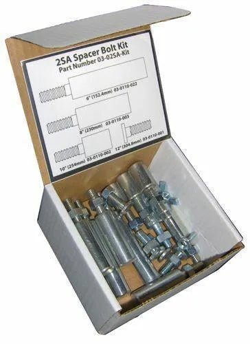 Mathey Dearman 3SA Spacer Bolt Kit 03.03SA.KIT with bolts, spacers, and welding bolt sizes guide from WeldingMart.