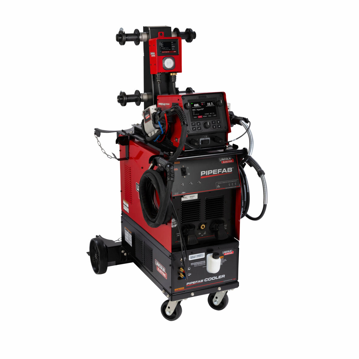 Lincoln HyperFill Water-Cooled PipeFab Ready-Pak K5753-1 rear view - WeldingMart