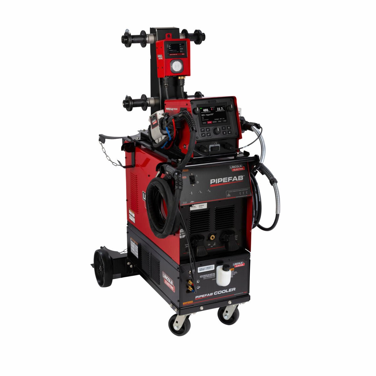 Lincoln HyperFill Water-Cooled PipeFab Ready-Pak K5753-1 rear view - WeldingMart