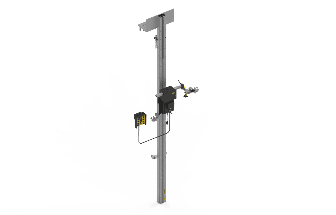 Bug-O ZIPPER WELDER W/LW 120VAC (BUG-5890) welding rail system with control box, panel, and metal rails; WeldingMart equipment.