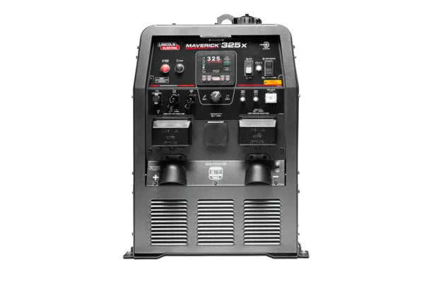 Lincoln K3581-1-RP3 MAVERICK 325X READY PAK 3 welder front panel with controls, digital display, ports, WeldingMart equipment.