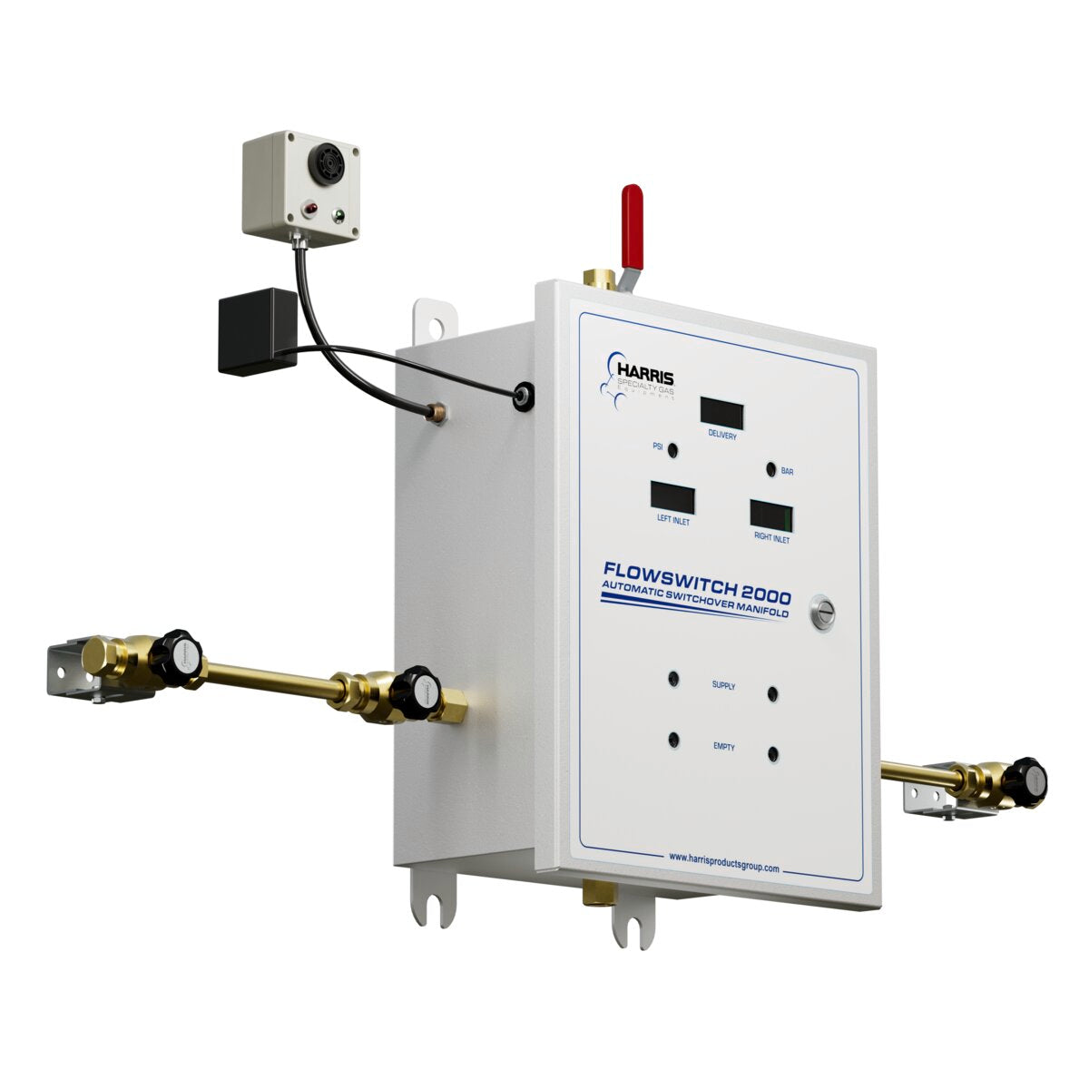 Lincoln FlowSwitch 2000 Automatic Switchover Manifold with Alarm - Brass - 4701879