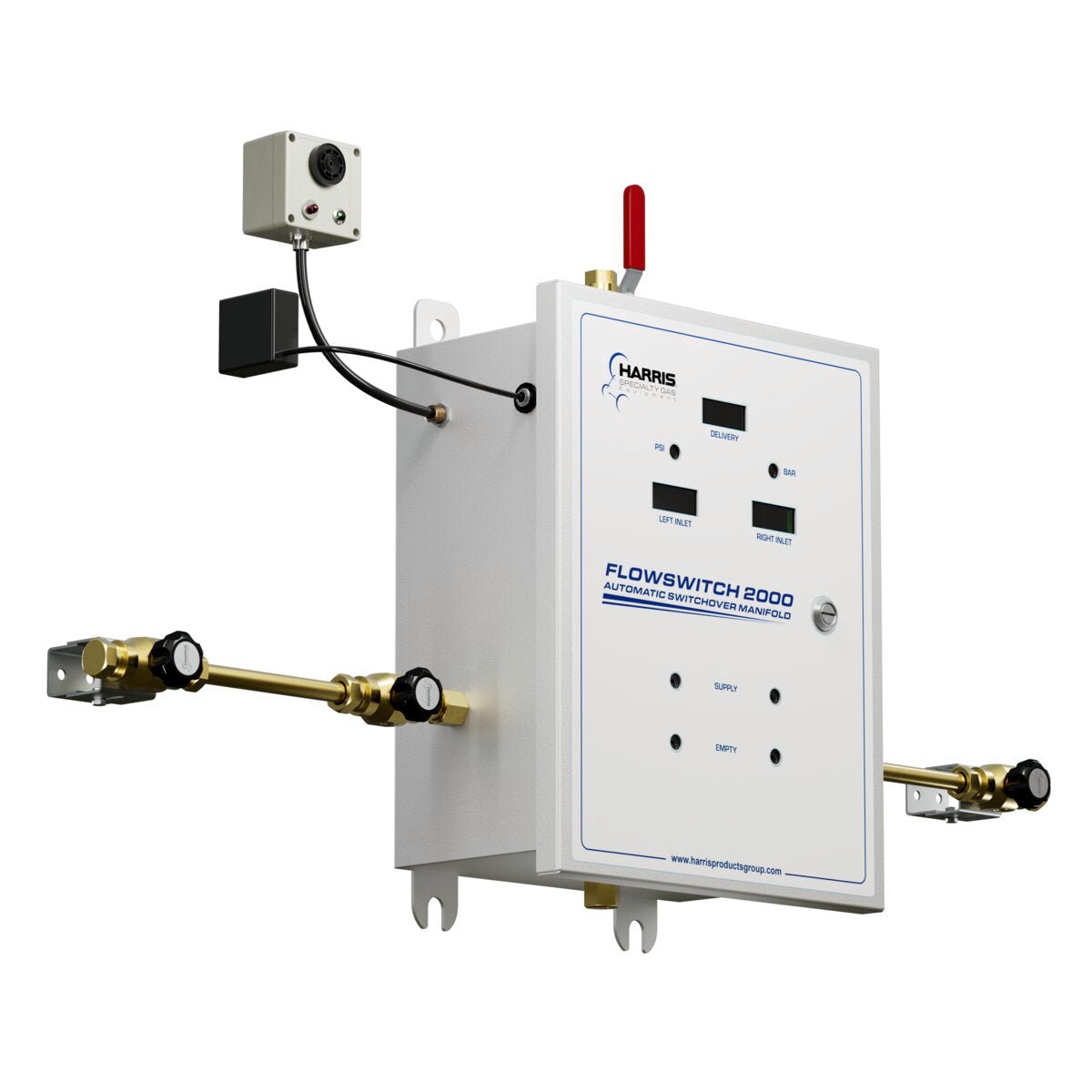Lincoln FlowSwitch 2000 Automatic Switchover Manifold with Alarm - Brass - 4701879