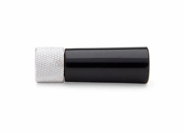 Harris Tip Nip Resurfacing Tool 201072PP welding tip cleaner with silver cap and black body, essential welder accessory.
