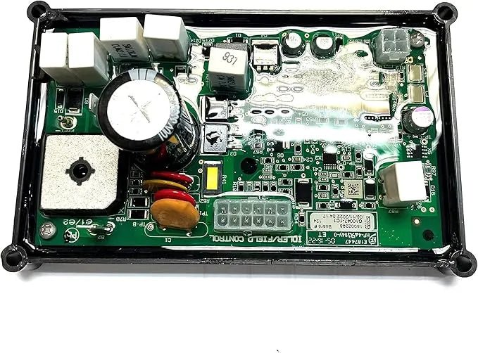 Detailed view of Lincoln G10047-1 control PC board for Ranger 250 GXT welder, premium welding equipment accessory at WeldingMart.