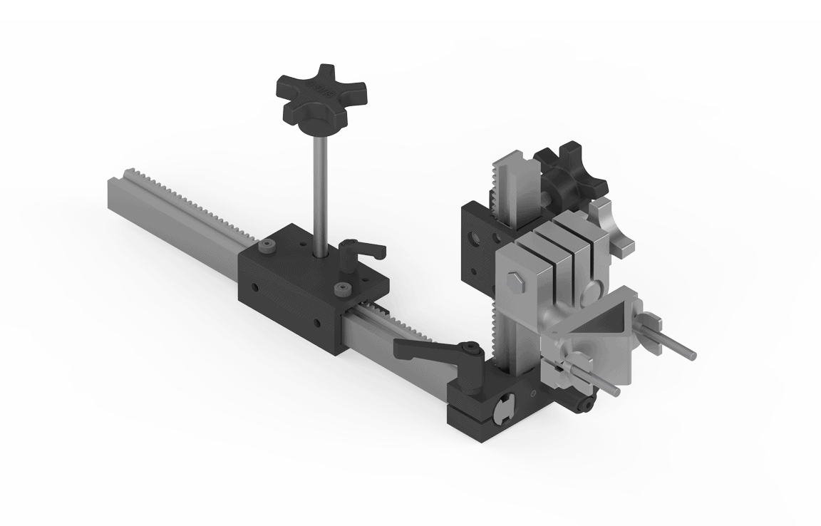 Bug-O MACHINED RACK WELDING GROUP MDS-1040 with adjustable clamping jaws and sliding bar, ideal welding equipment from WeldingMart.