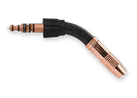 MK Products 45 Degree EZ-Lock Barrel - Air Cooled - 003-2152, a versatile welding component designed for improved access and efficiency across various industrial applications requiring air-cooled solutions.