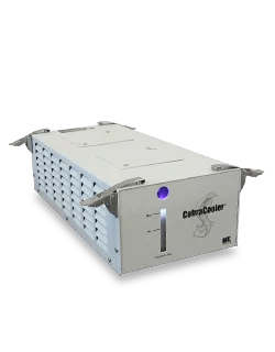 MK Products Cobracooler 250-153 welding equipment coolant recirculator with vents, blue light, handles; WeldingMart accessory.