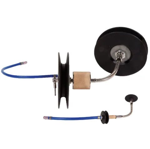 Mathey Dearman DS16-19 Double Seal Purge System: welding accessory with blue hoses, metal fittings, suction cups, silicone disks.