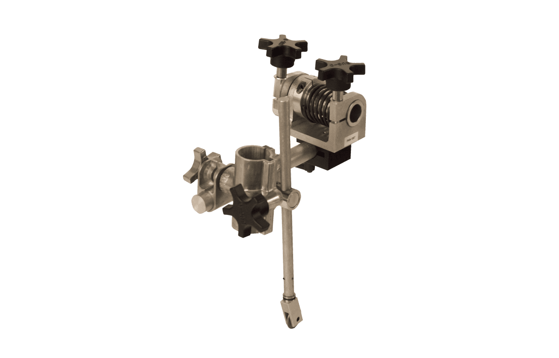 Bug-O PANOGRAPH ASSEMBLY PAN-1010 grip head for welding tools, adjustable metal C-stand clamp, isolated on white background.