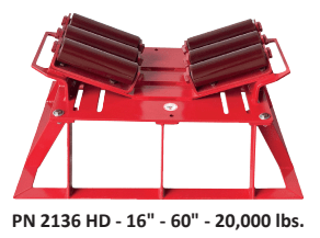 Mathey Dearman Heavy-Duty Pipe Launcher Stand for 16” to 60” pipes, featuring a reinforced frame and weather-resistant design - 2136HD.