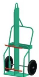 Mathey Dearman B&B Bottle Cart BCM-E14R - Medium size cart with wall and eye design, 14" rubber wheels for secure and efficient gas bottle transportation