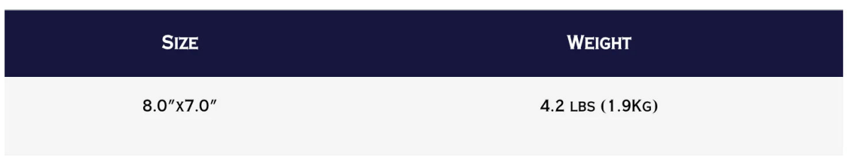 TruWeld TWE19000 Light Duty Stud Gun: 8.0 x 7.0 in, 4.2 lbs—compact, lightweight welding tool for easy handling.