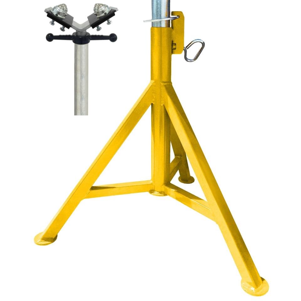 B&B Sumner Hi Pro-Jack Fixed Leg Pipe Jack Stainless Steel Ball Transfer Head - 4100BTH