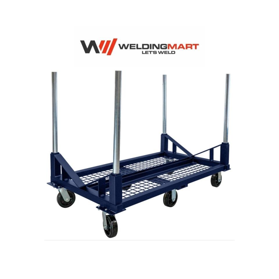 B&B Sumner Pipe Stacker Cart 2 with Mesh Floor – 2,000 lb Capacity – PSC2