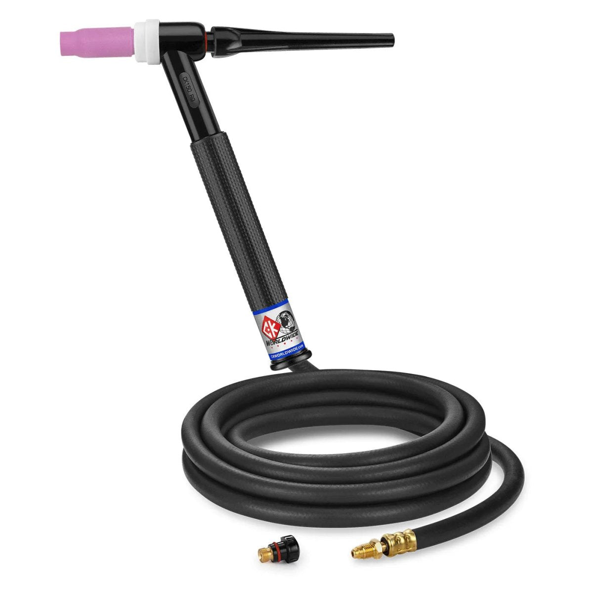 CK Worldwide - Ck1512H Rg - 150 Amp Rigid Head Tig Torch, Gas-Cooled, 12.5' Standard Cables - Ck1512H Rg - WeldingMart.com
