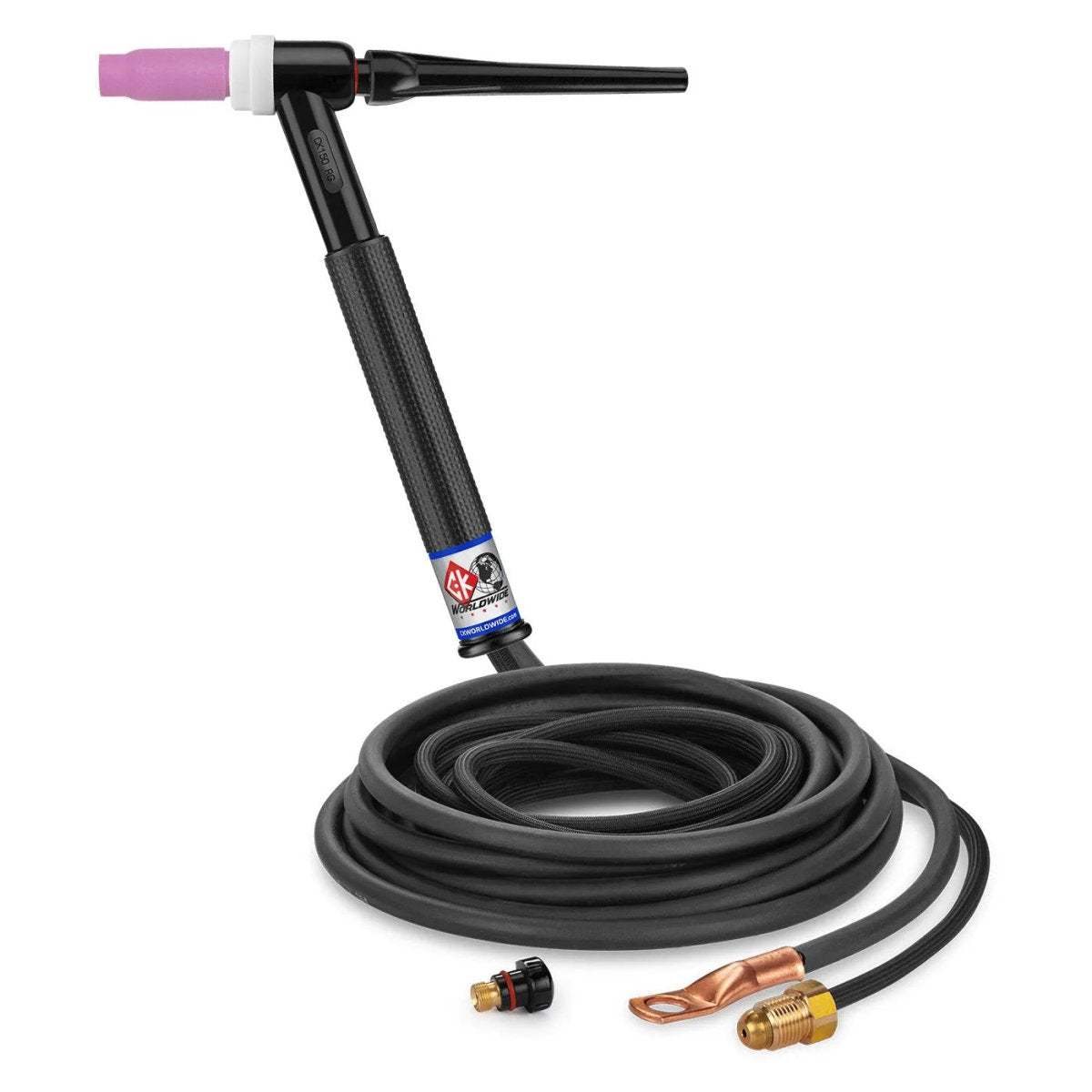 CK Worldwide - Ck1512Nsf Rg - 150 Amp Rigid Head Tig Torch, Gas-Cooled, 12.5' Superflex Cables - Ck1512Nsf Rg - WeldingMart.com