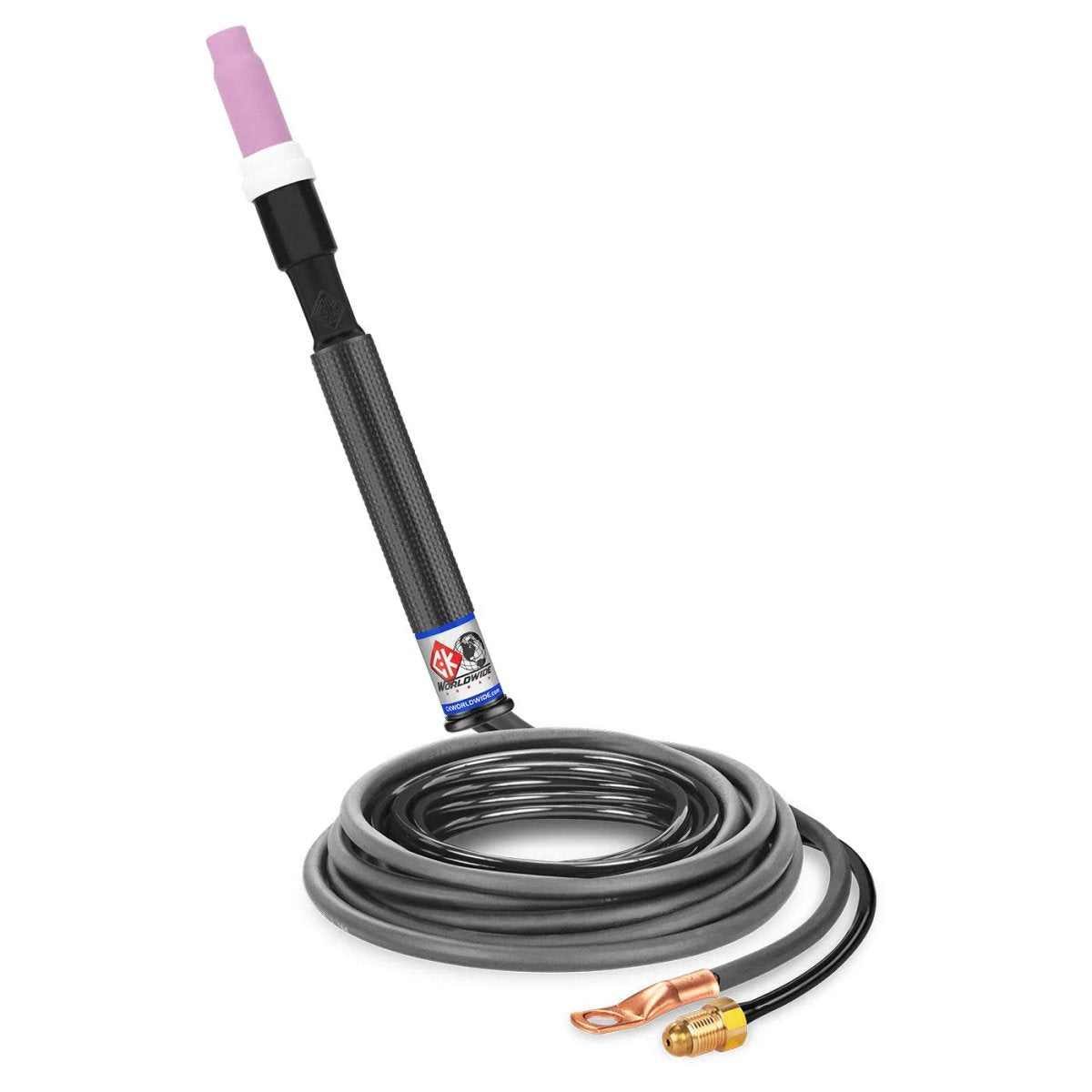 CK Worldwide - Ck1512Vn Rg - 150 Amp Rigid Head Tig Torch With Valve, Gas-Cooled, 12.5' Standard Cables - Ck1512Vn Rg - WeldingMart.com