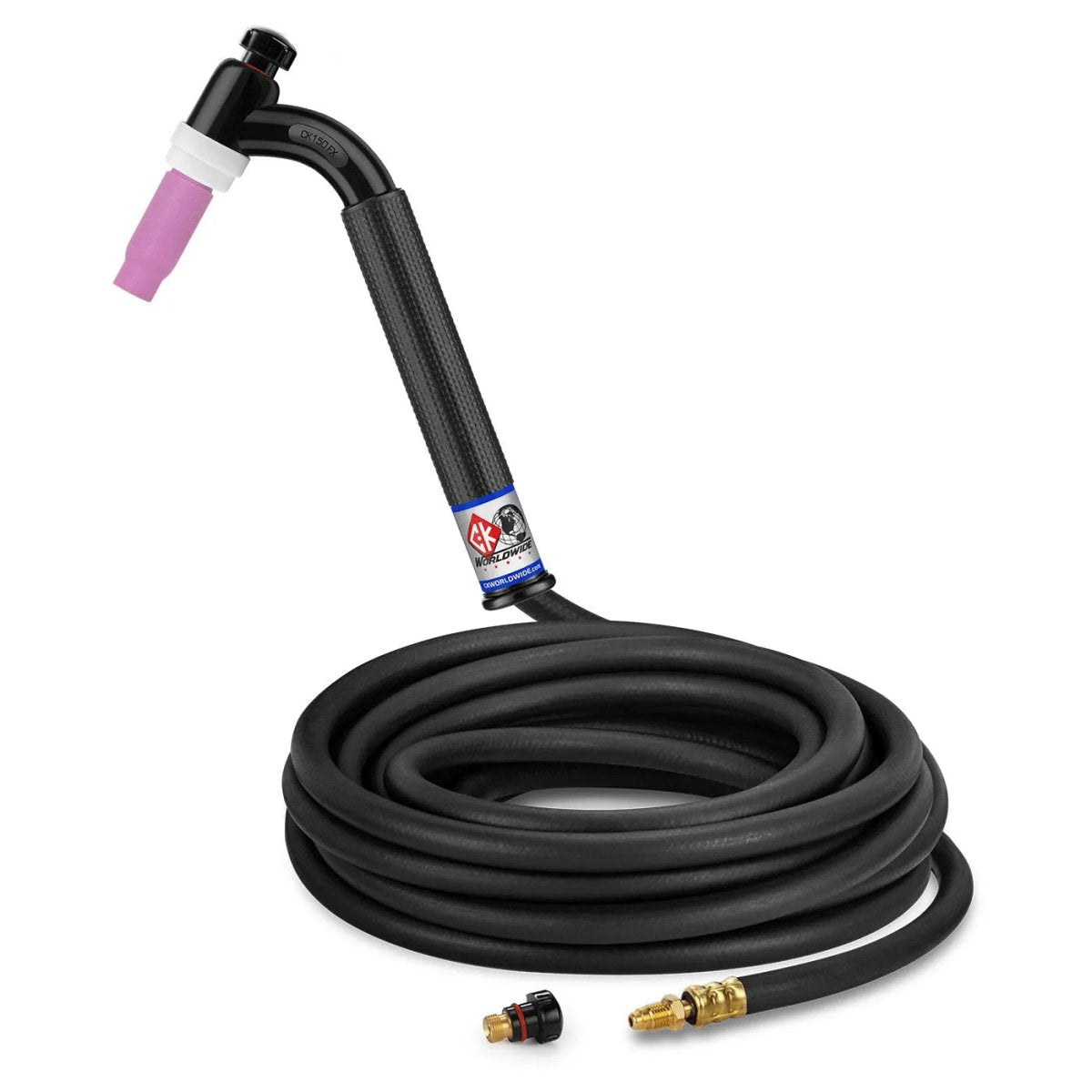 CK Worldwide - Ck1525H Fx - 150 Amp Flex Head Tig Torch, Gas-Cooled, 25' Standard Cables - Ck1525H Fx - WeldingMart.com
