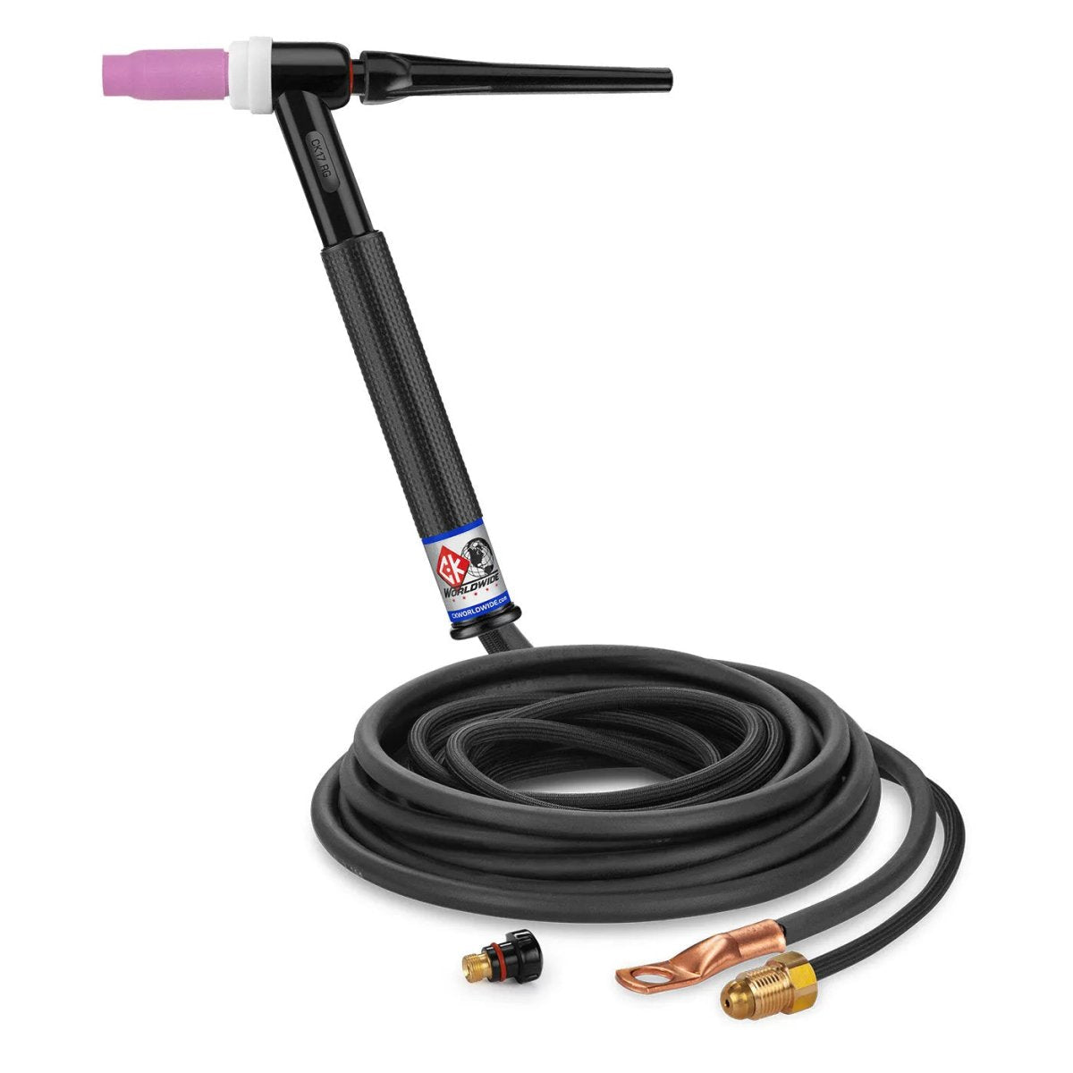 CK Worldwide - Ck17-12-2Sf Rg - 150 Amp Rigid Head Tig Torch, Gas-Cooled, 12.5' Superflex Cables - Ck17-12-2Sf Rg - WeldingMart.com