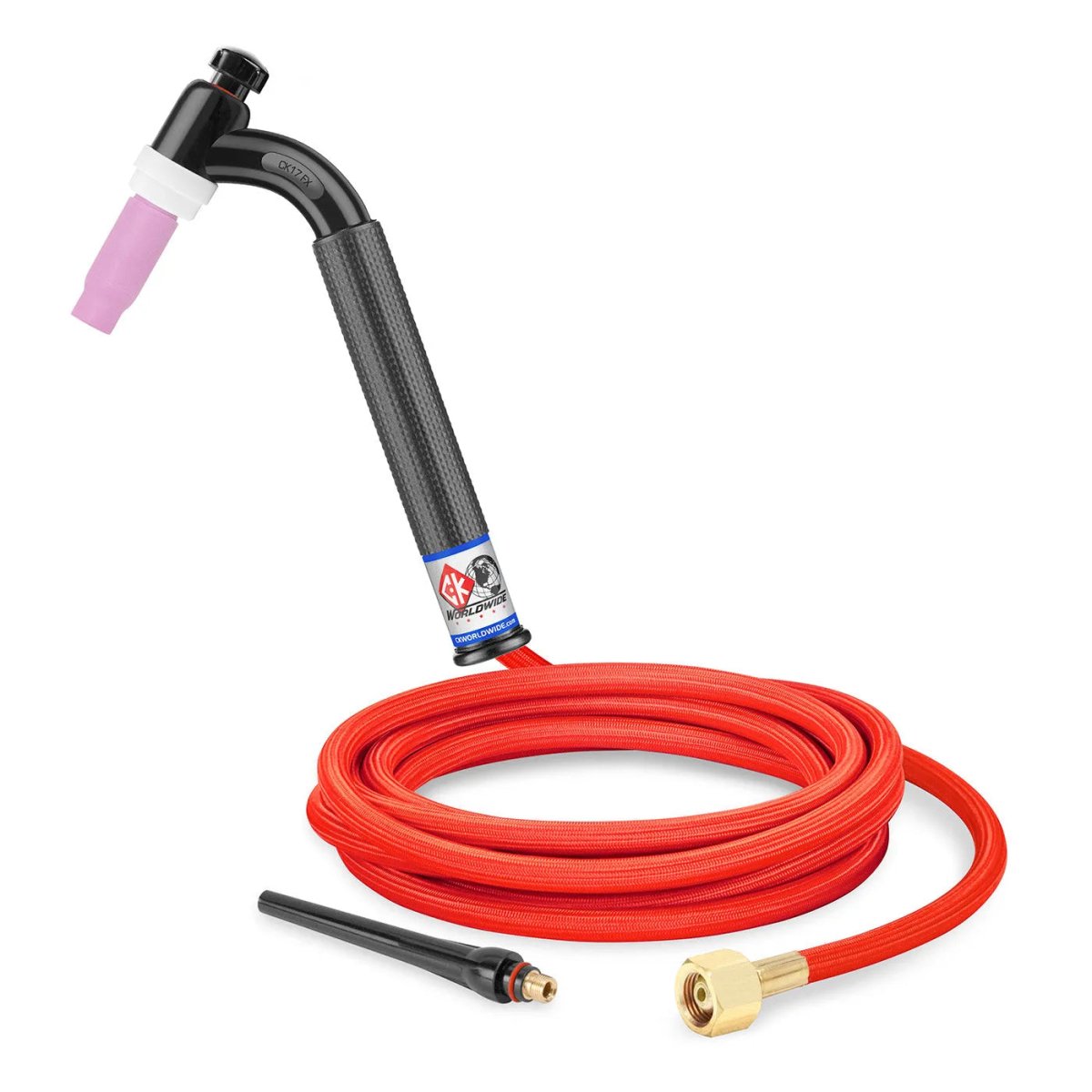 CK Worldwide - Ck17-12-Rsf Fx - 150 Amp Flex Head Tig Torch, Gas-Cooled, 12.5' Superflex Cables - Ck17-12-Rsf Fx - WeldingMart.com