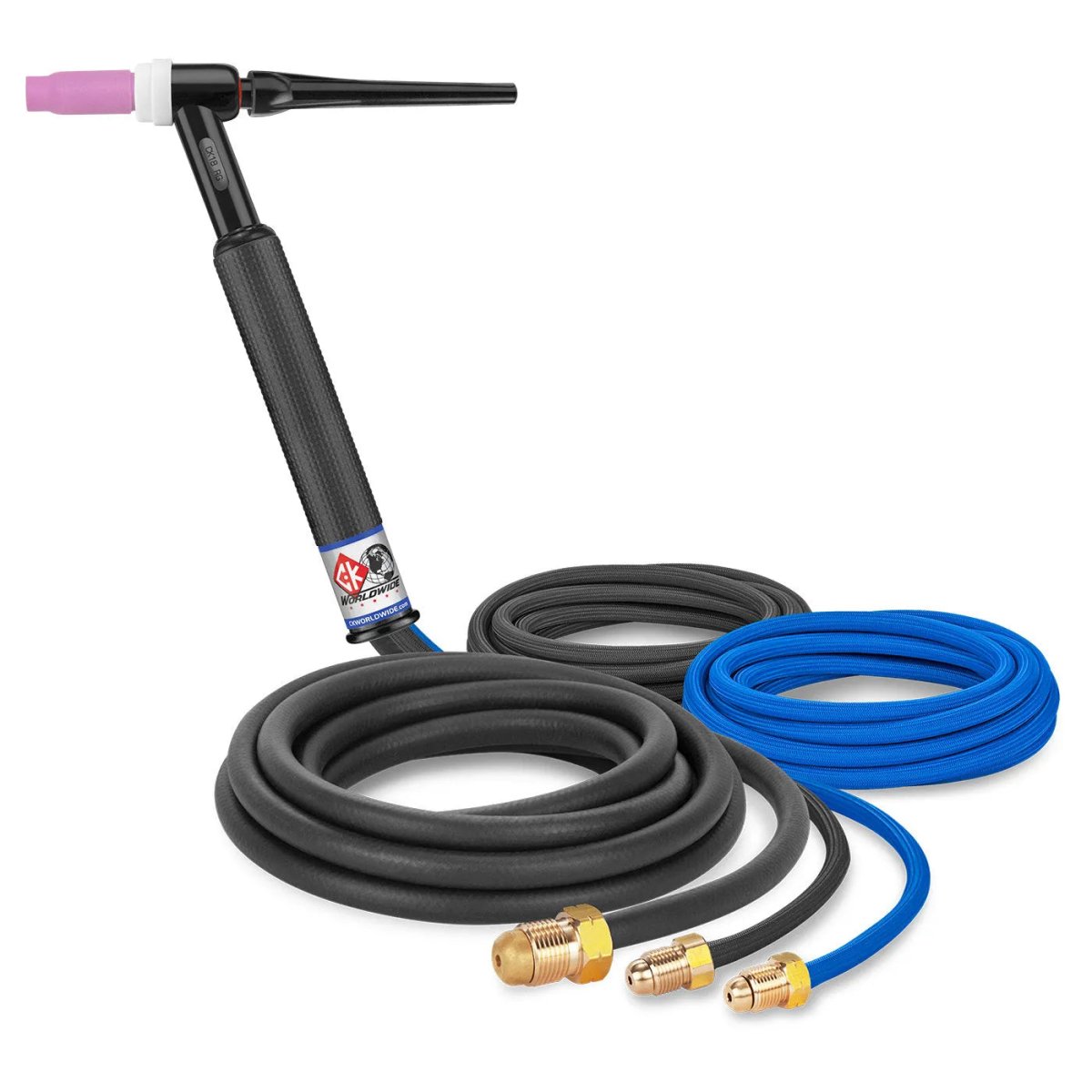 CK Worldwide - Ck18-12-Rsf - 400 Amp Rigid Head Tig Torch, Water-Cooled, 12.5' Superflex Cables - Ck18-12-Rsf - WeldingMart.com