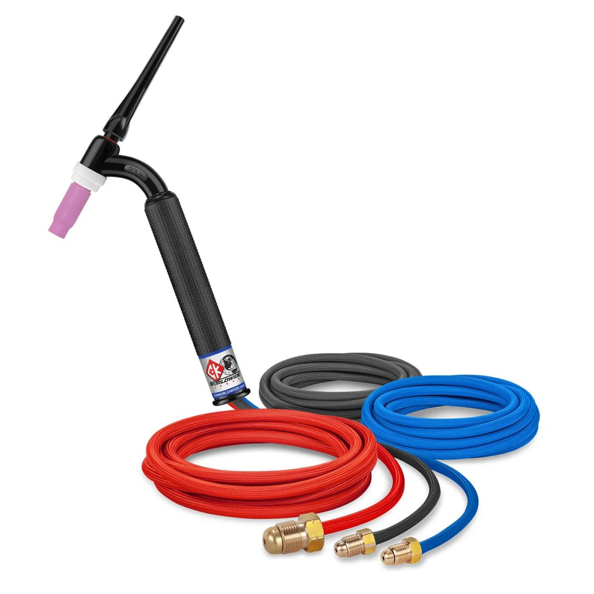 CK Worldwide - Ck18-12Sf Fx - 350 Amp Flex Head Tig Torch, Water-Cooled, 12.5' Superflex Cables - Ck18-12Sf Fx - WeldingMart.com