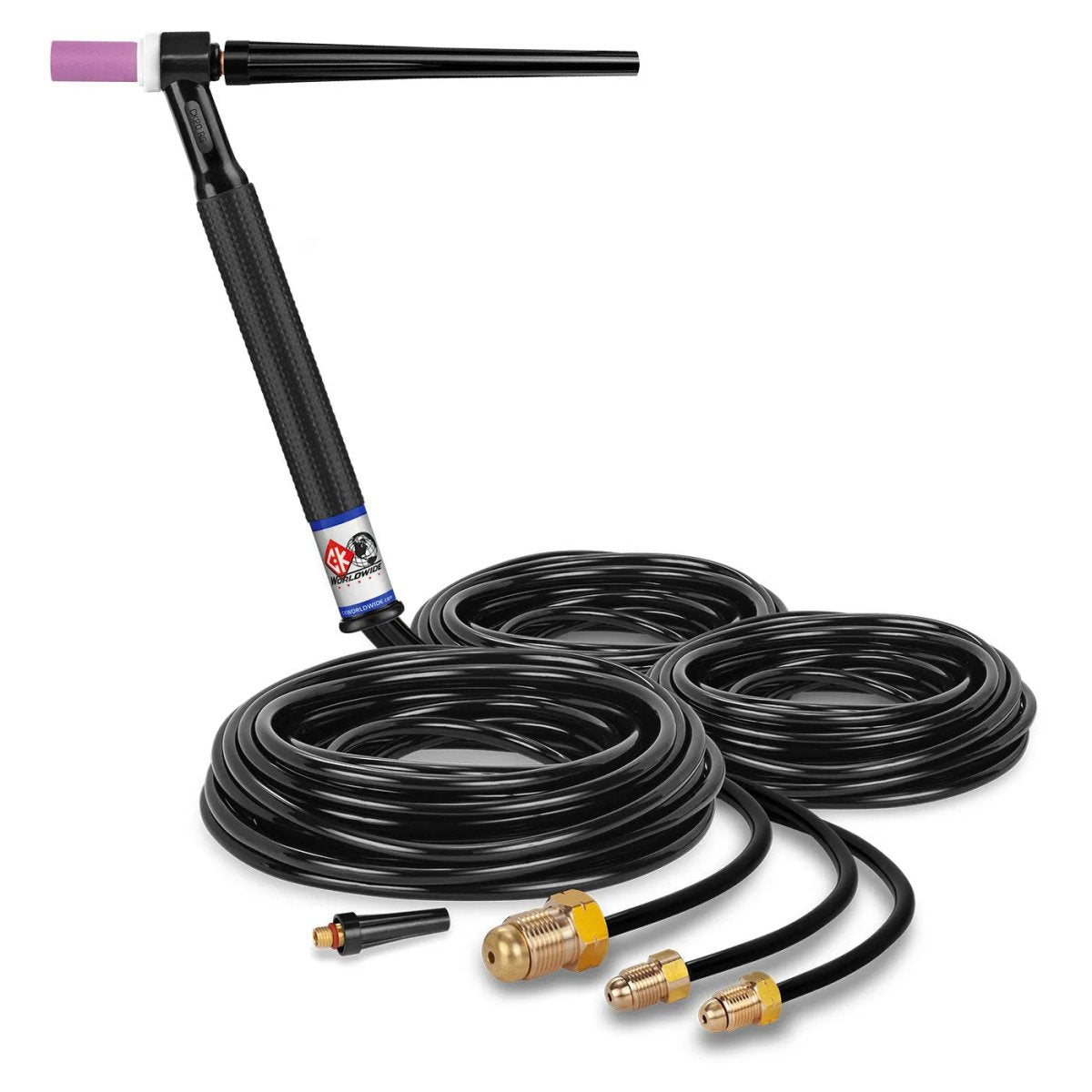 CK Worldwide - Ck20-25 - 250 Amp Rigid Head Tig Torch, Water-Cooled, 25' Standard Cables - Ck20-25 - WeldingMart.com