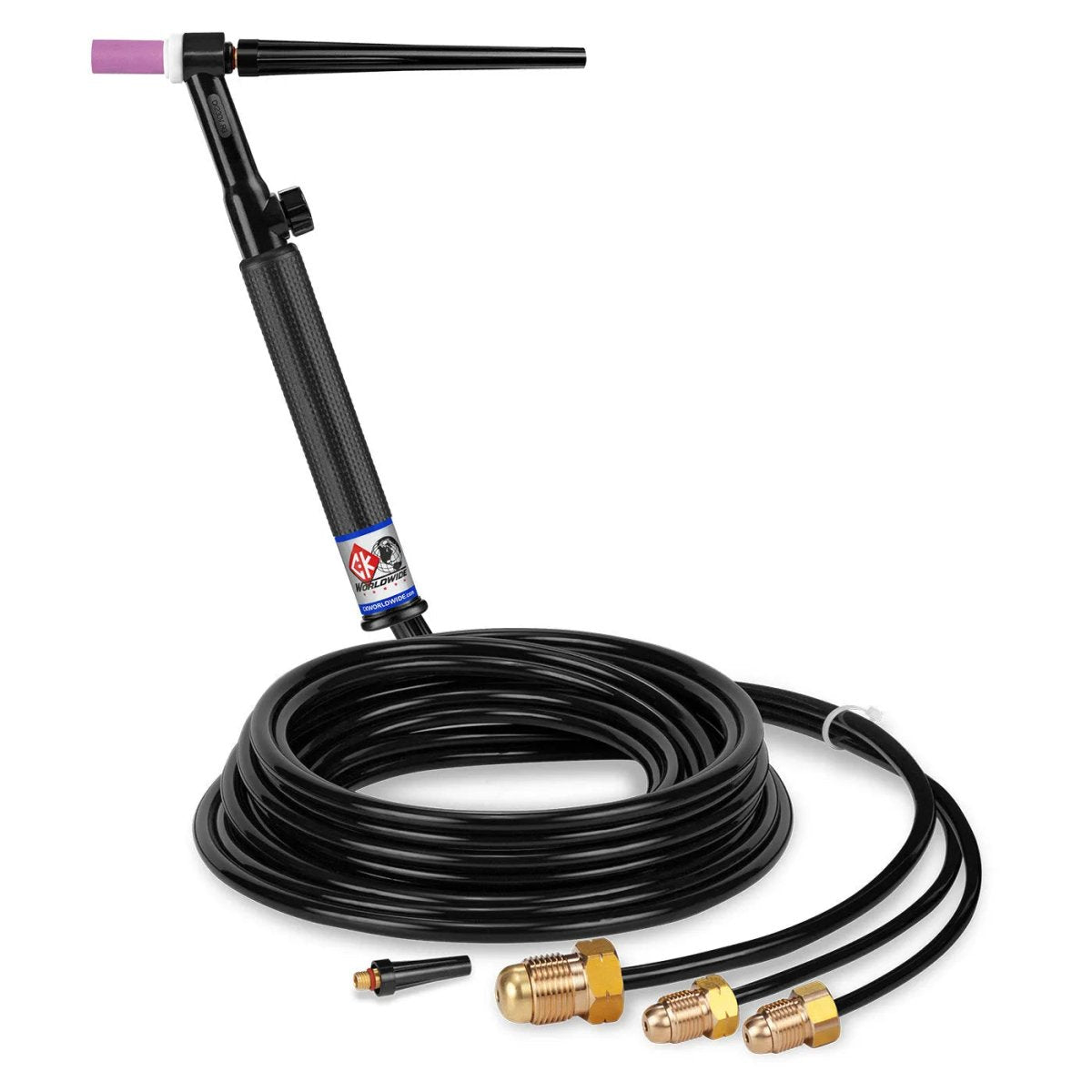 CK Worldwide - Ck2312V - 300 Amp Rigid Head Tig Torch With Valve, Water-Cooled, 12.5' Standard Cables - Ck2312V - WeldingMart.com