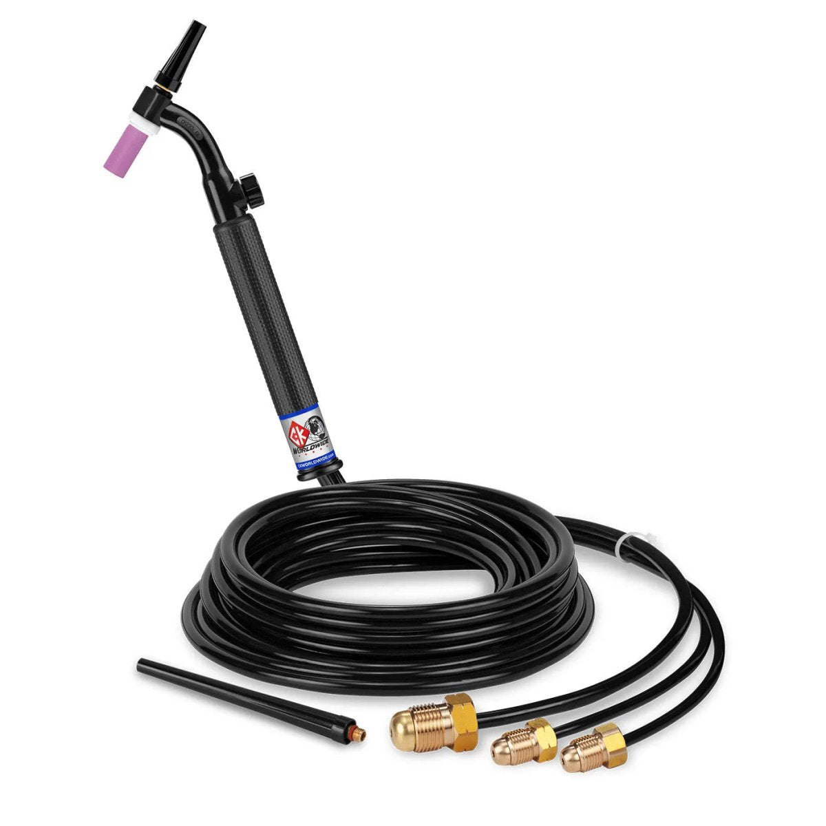 CK Worldwide - Ck2312V Fx - 300 Amp Flex Head Tig Torch With Valve, Water-Cooled, 12.5' Standard Cables - Ck2312V Fx - WeldingMart.com