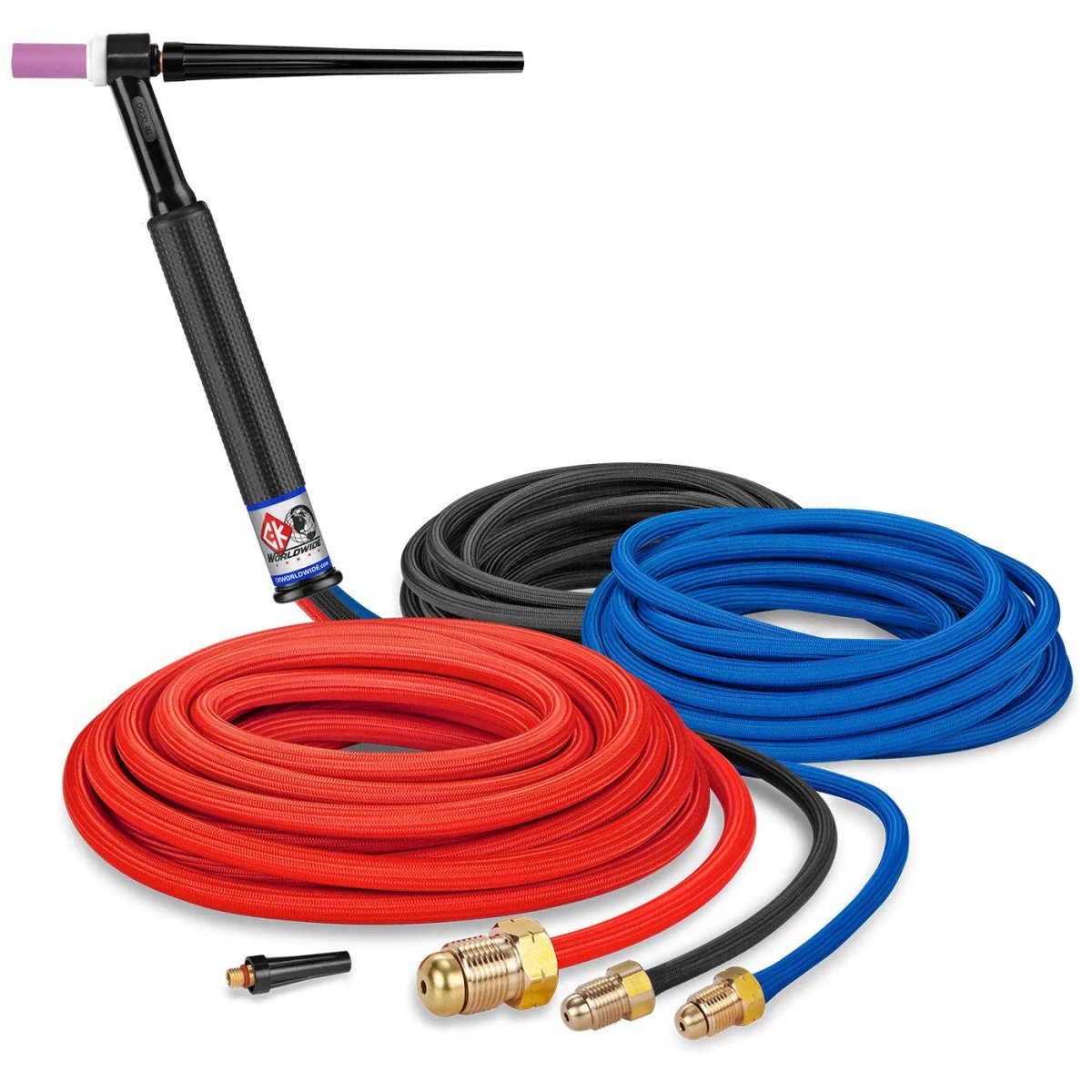 CK Worldwide - Ck2325Sf - 300 Amp Rigid Head Tig Torch, Water-Cooled, 25' Superflex Cables - Ck2325Sf - WeldingMart.com