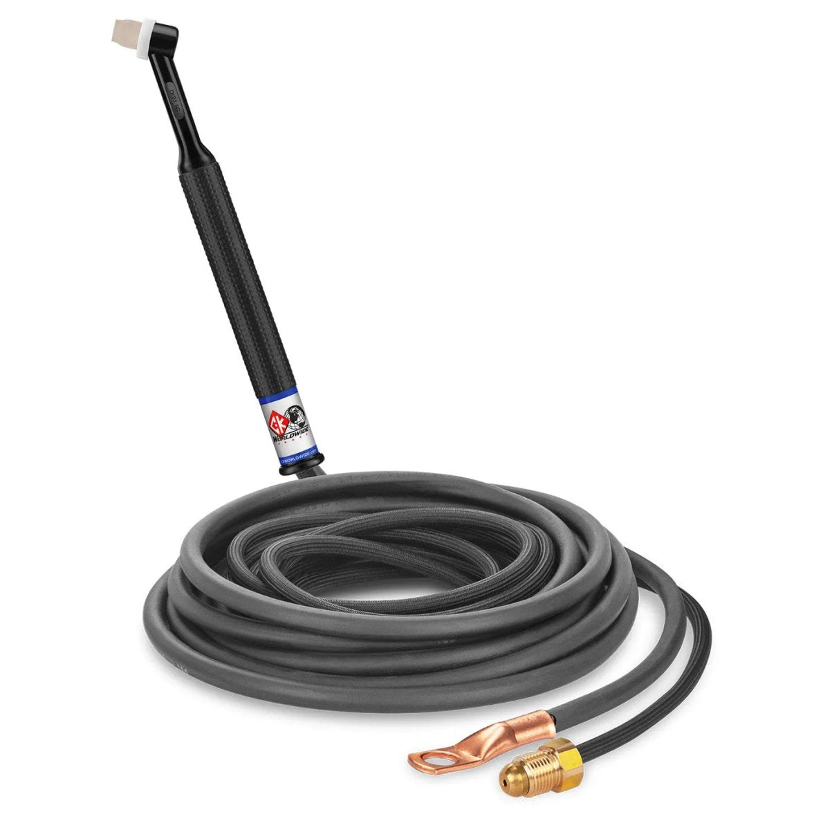 CK Worldwide - Ck24-12-2Sf Rg - 80 Amp Rigid Head Tig Torch, Gas-Cooled, 12.5' Superflex Cables - Ck24-12-2Sf Rg - WeldingMart.com