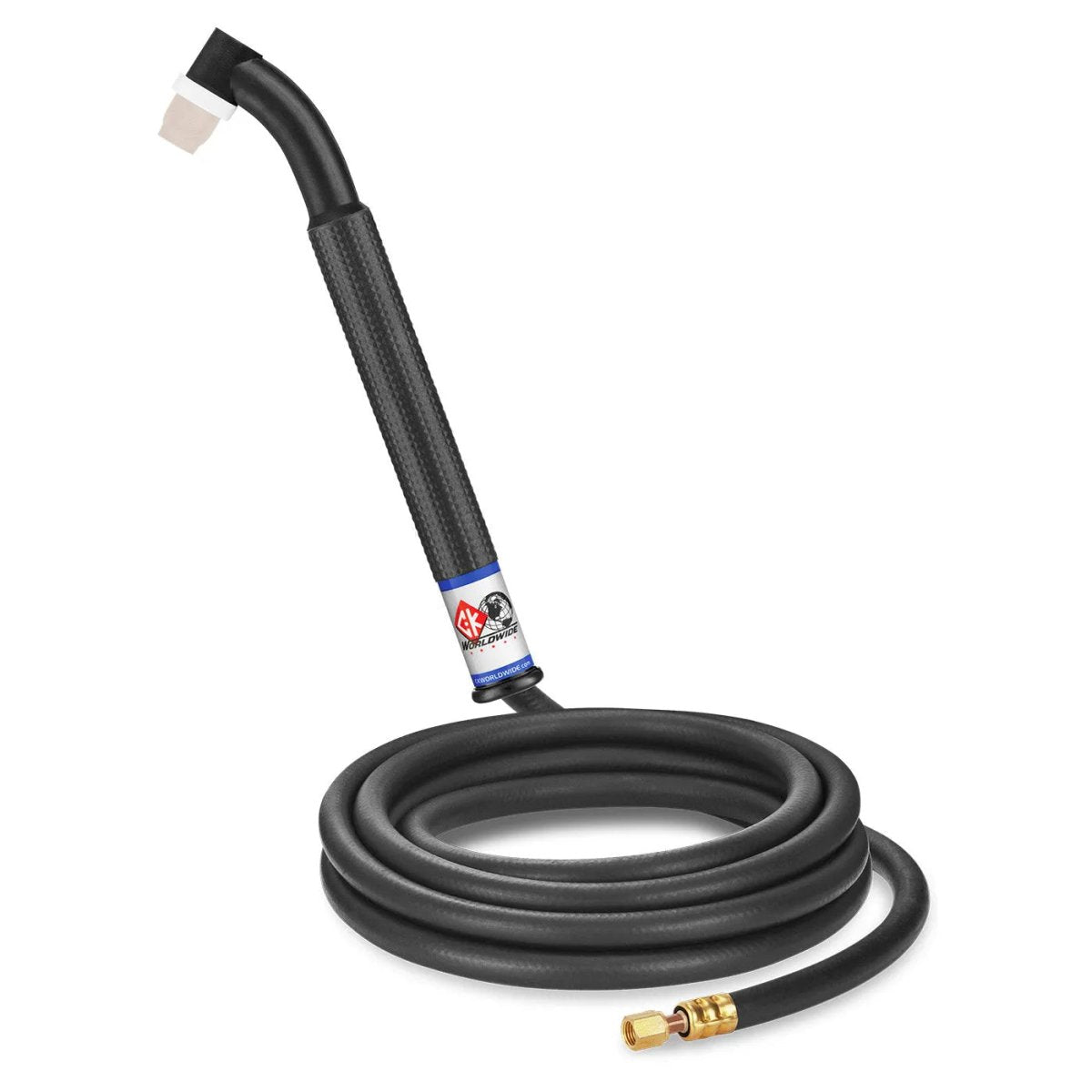 CK Worldwide - Ck24-12-R Fx - 90 Amp Flex Head Tig Torch, Gas-Cooled, 12.5' Standard Cables - Ck24-12-R Fx - WeldingMart.com