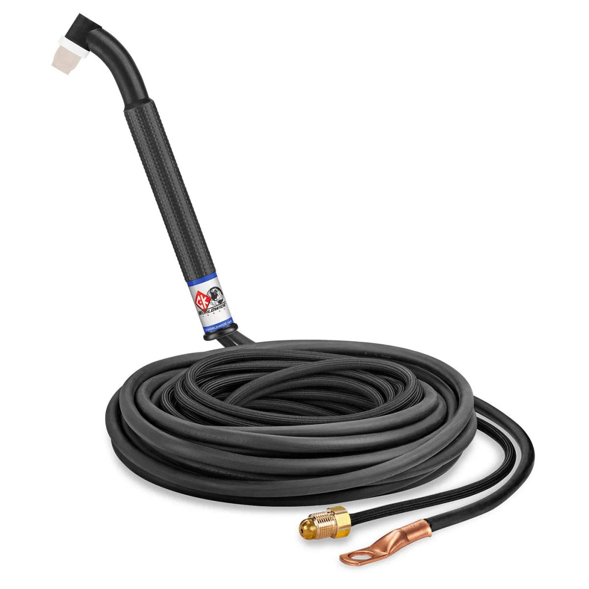 CK Worldwide - Ck24-25-2Sf Fx - 90 Amp Flex Head Tig Torch, Gas-Cooled, 25' Superflex Cables - Ck24-25-2Sf Fx - WeldingMart.com