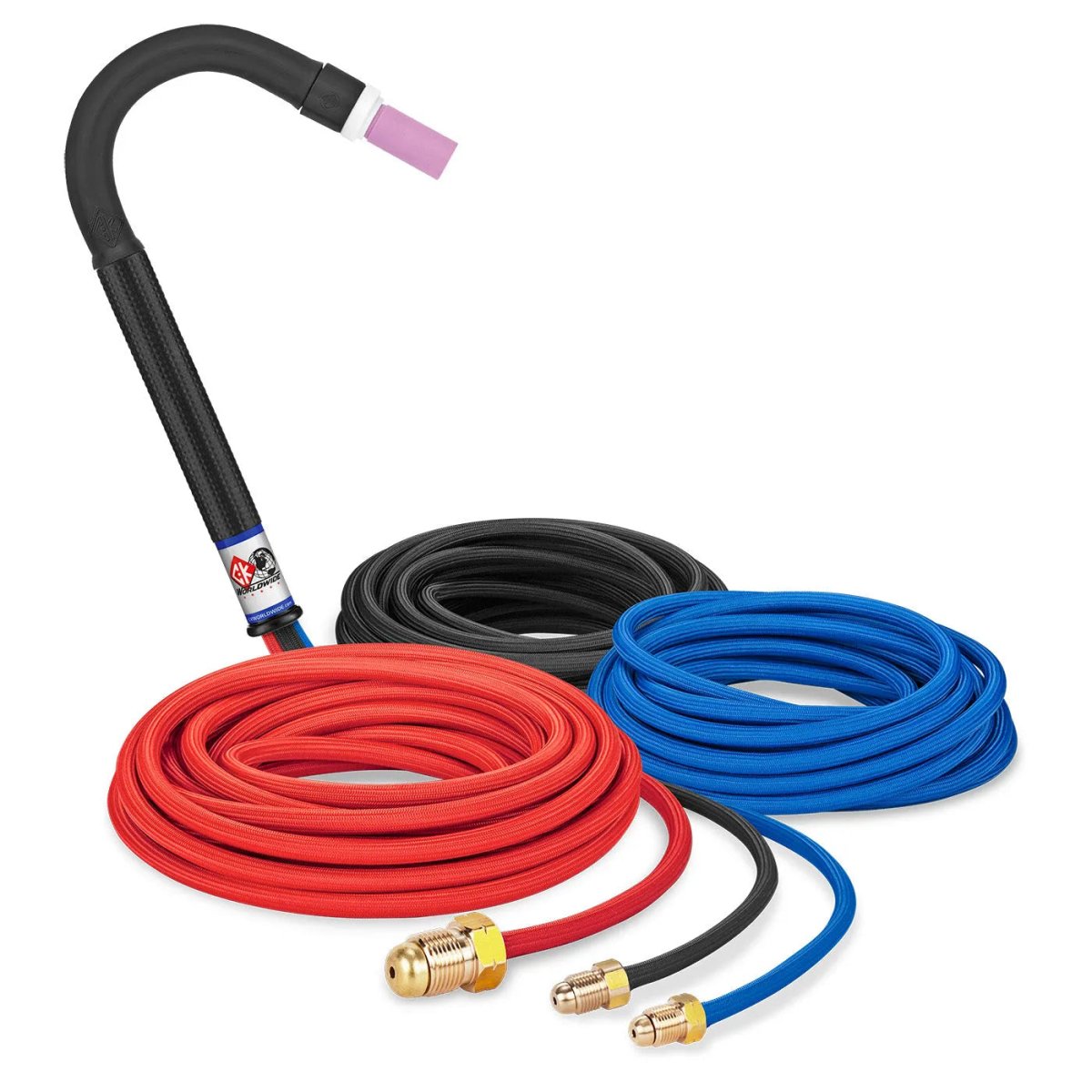 CK Worldwide - Ck25-25Sf - 250 Amp Flex Head Tig Torch, Water-Cooled, 25' Superflex Cables - Ck25-25Sf - WeldingMart.com