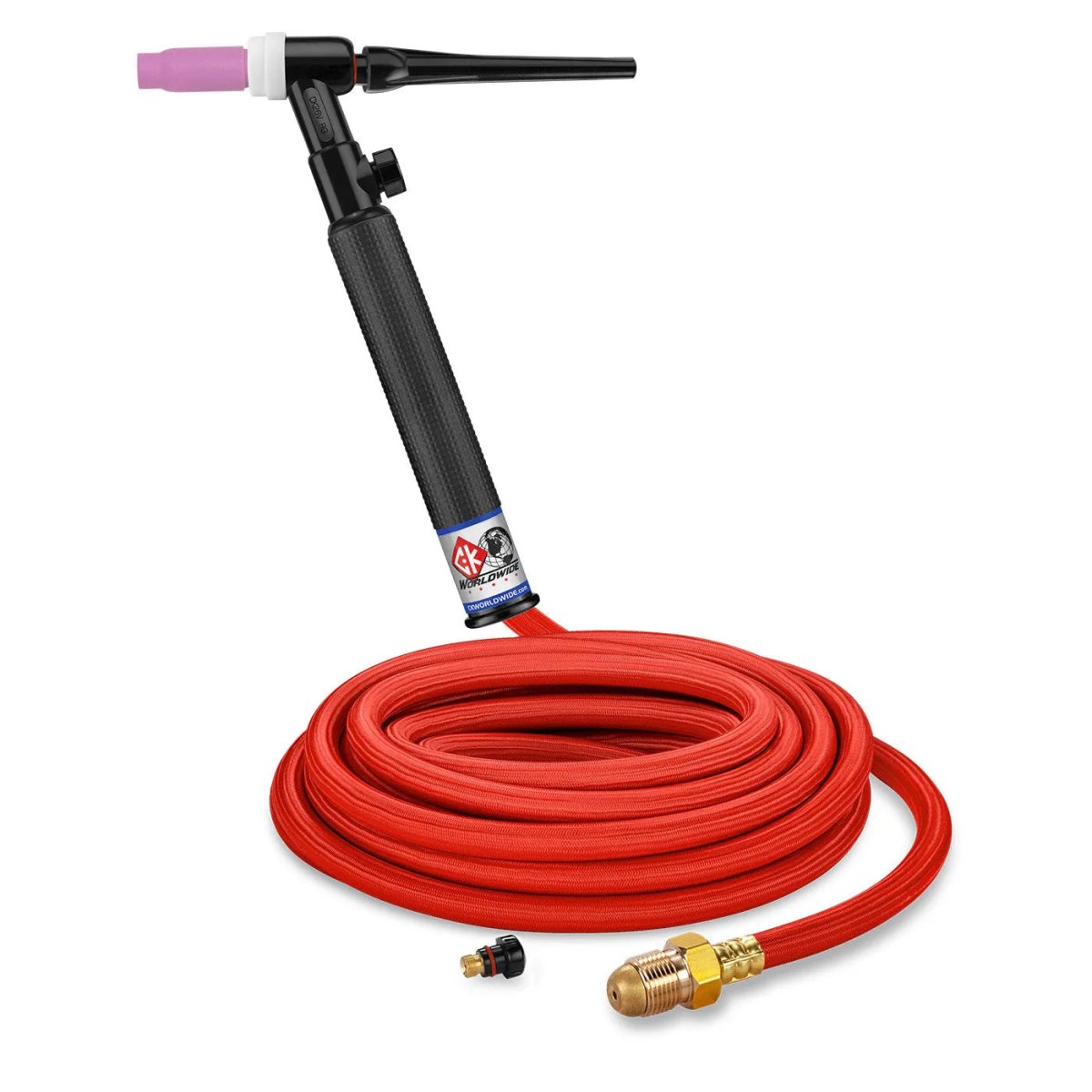 CK Worldwide - Ck26V-25-Rsf Rg - 200 Amp Rigid Head Tig Torch With Valve, Gas-Cooled, 25' Superflex Cables - Ck26V-25-Rsf Rg - WeldingMart.com