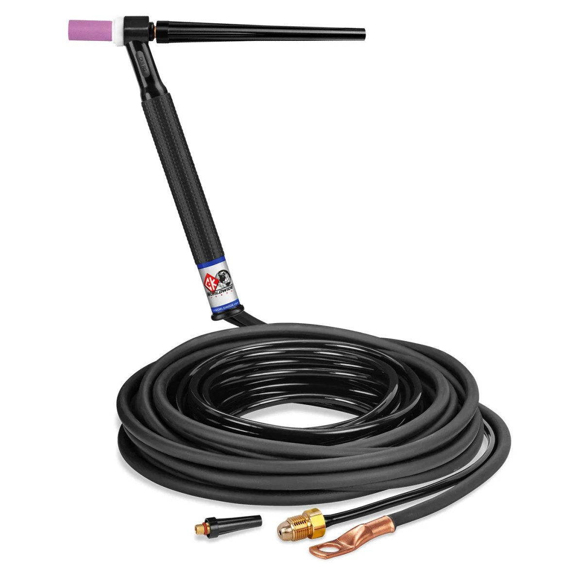 CK Worldwide - Ck9-25-2 Rg - 125 Amp Rigid Head Tig Torch, Gas-Cooled, 25' Standard Cables - Ck9-25-2 Rg - WeldingMart.com
