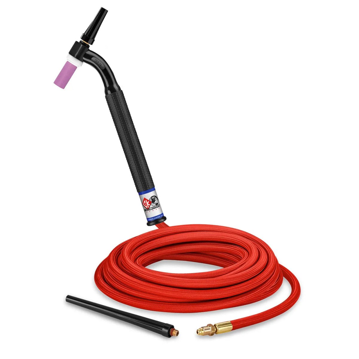 CK Worldwide - Ck9-25-Rsf Fx - 125 Amp Flex Head Tig Torch, Gas-Cooled, 25' Superflex Cables - Ck9-25-Rsf Fx - WeldingMart.com