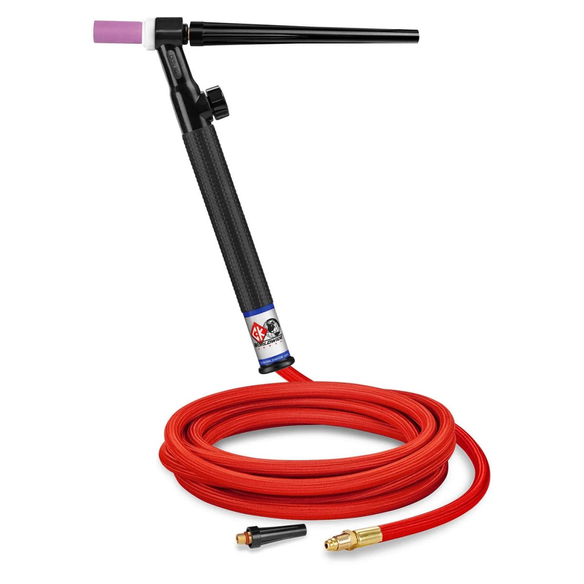 CK Worldwide - Ck9V-12-Rsf Rg - 125 Amp Rigid Head Tig Torch With Valve, Gas-Cooled, 12.5' Superflex Cables - Ck9V-12-Rsf Rg - WeldingMart.com