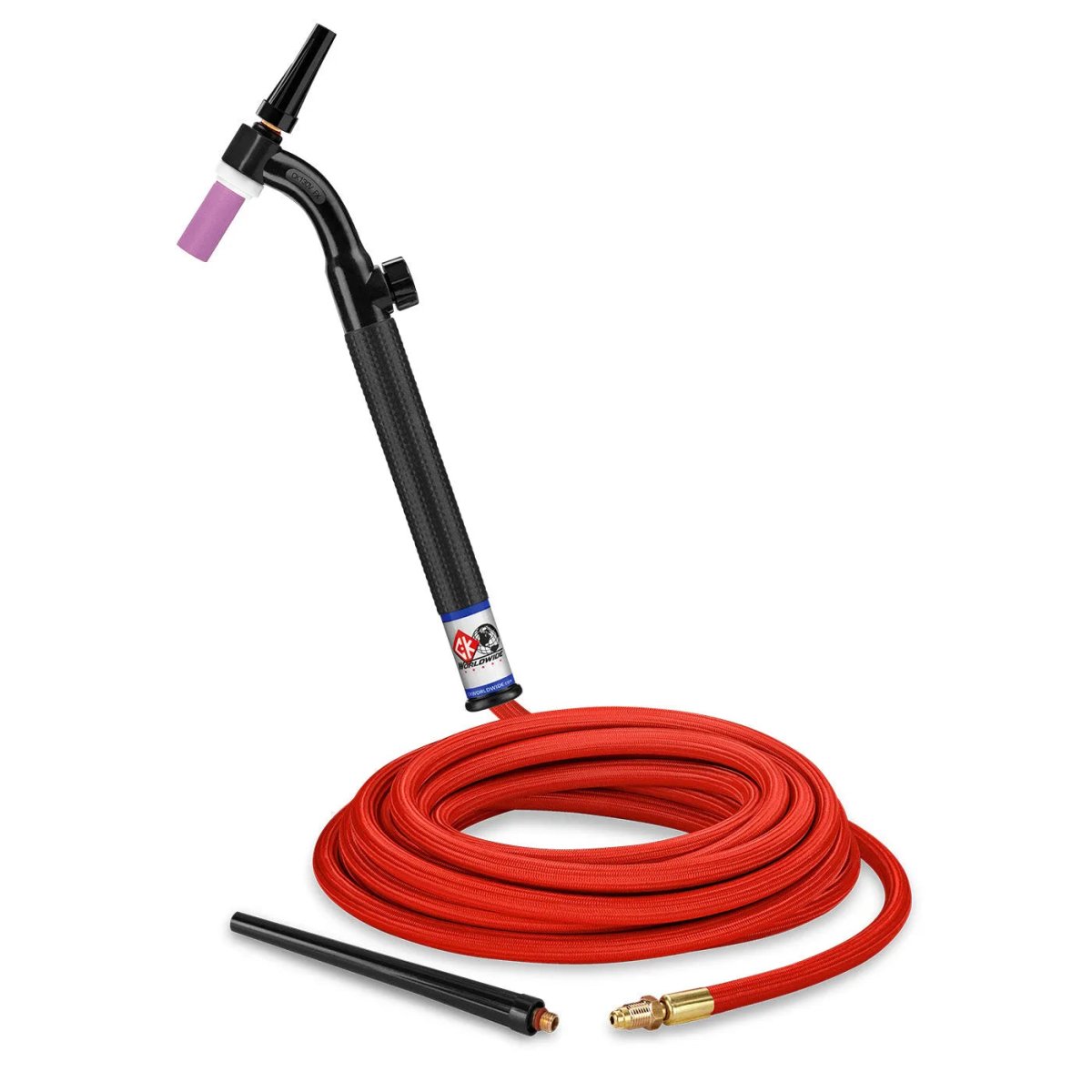 CK Worldwide - Ck9V-25-Rsf Fx - 125 Amp Flex Head Tig Torch With Valve, Gas-Cooled, 25' Superflex Cables - Ck9V-25-Rsf Fx - WeldingMart.com