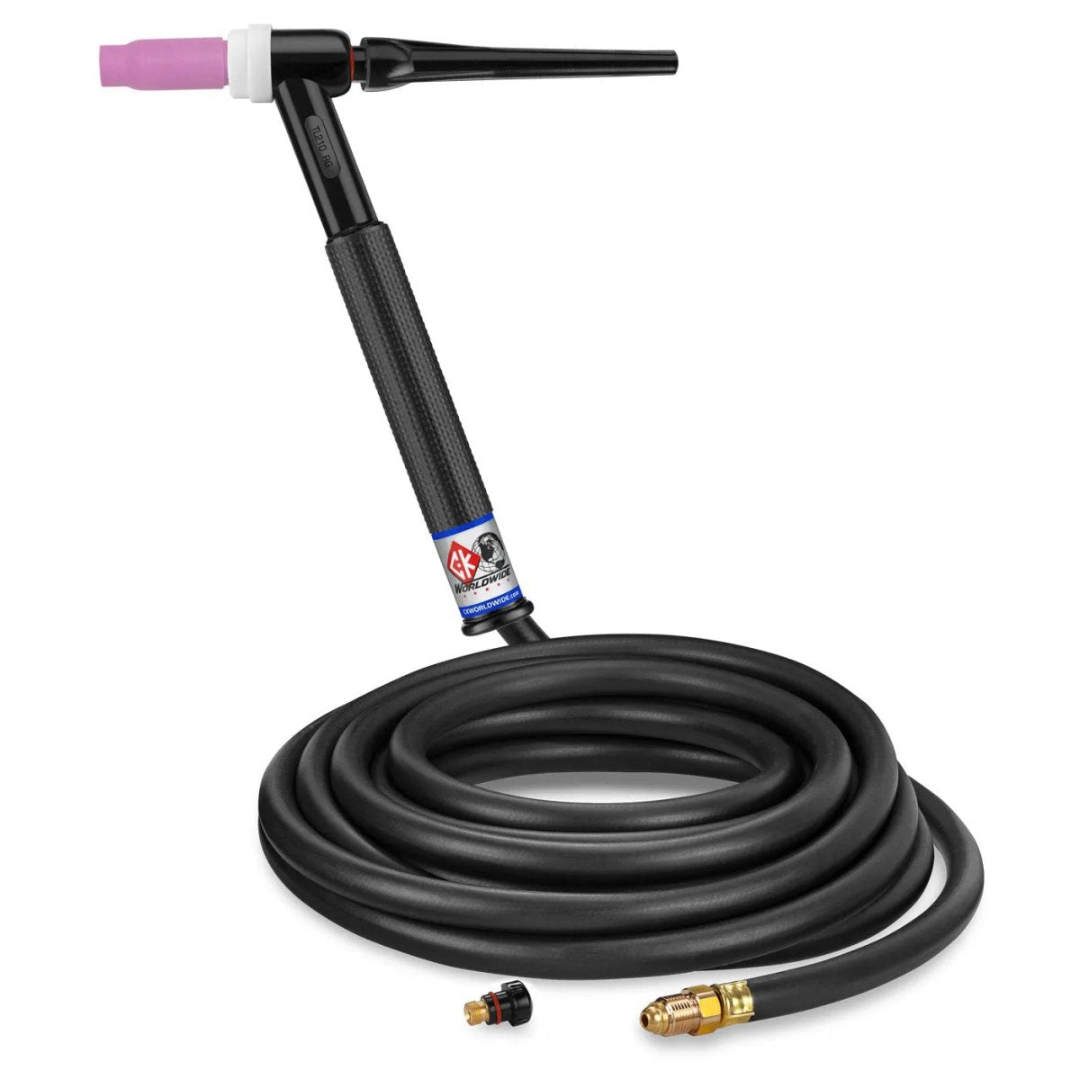 CK Worldwide - Tl2125H Rg - 200 Amp Rigid Head Tig Torch, Gas-Cooled, 12.5' Standard Cables, Trim Line - Tl2125H Rg - WeldingMart.com