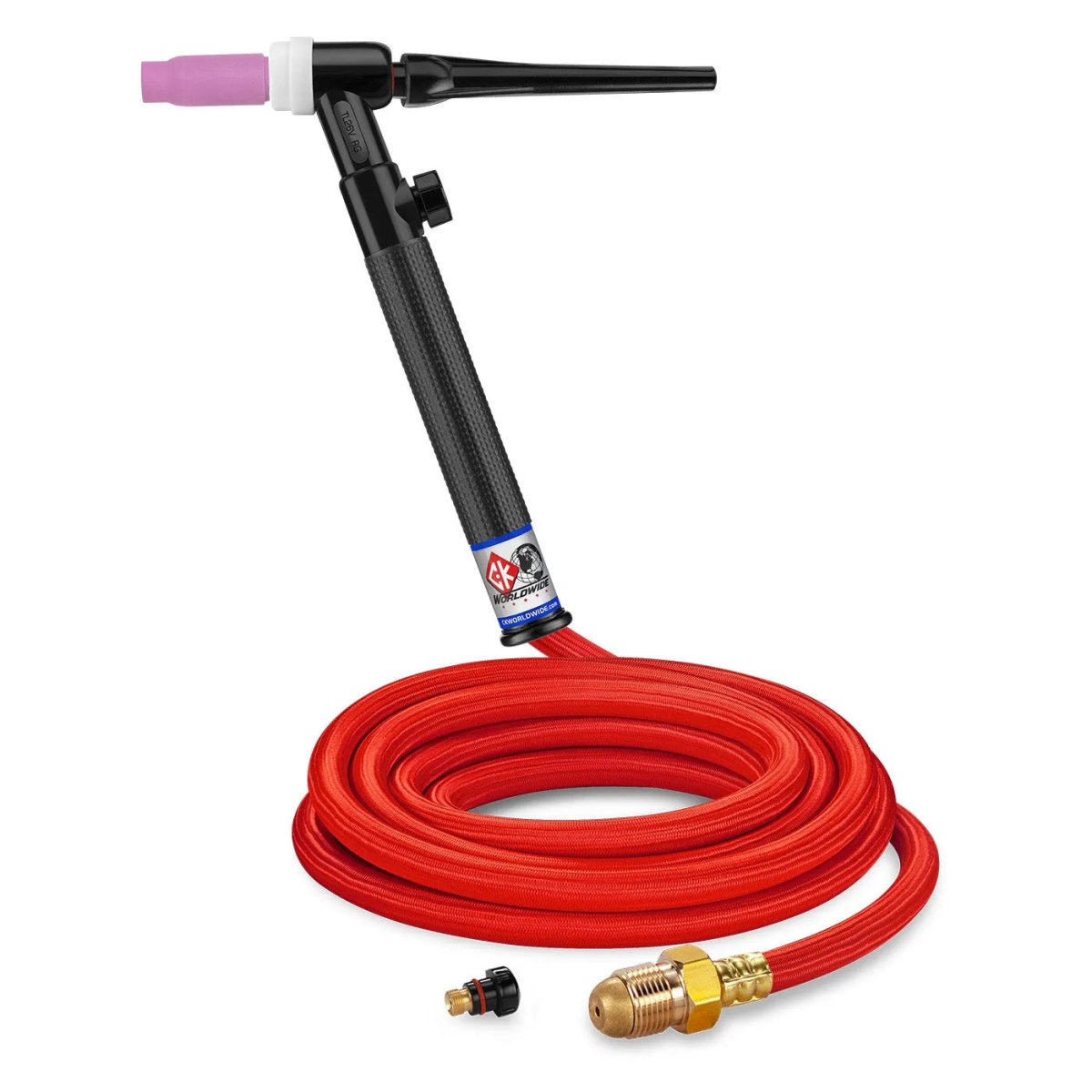 CK Worldwide - Tl26V-12-Rsf Fx - 200 Amp Flex Head Tig Torch With Valve, Gas-Cooled, 12.5' Superflex Cables, Trim Line - Tl26V-12-Rsf Fx - WeldingMart.com