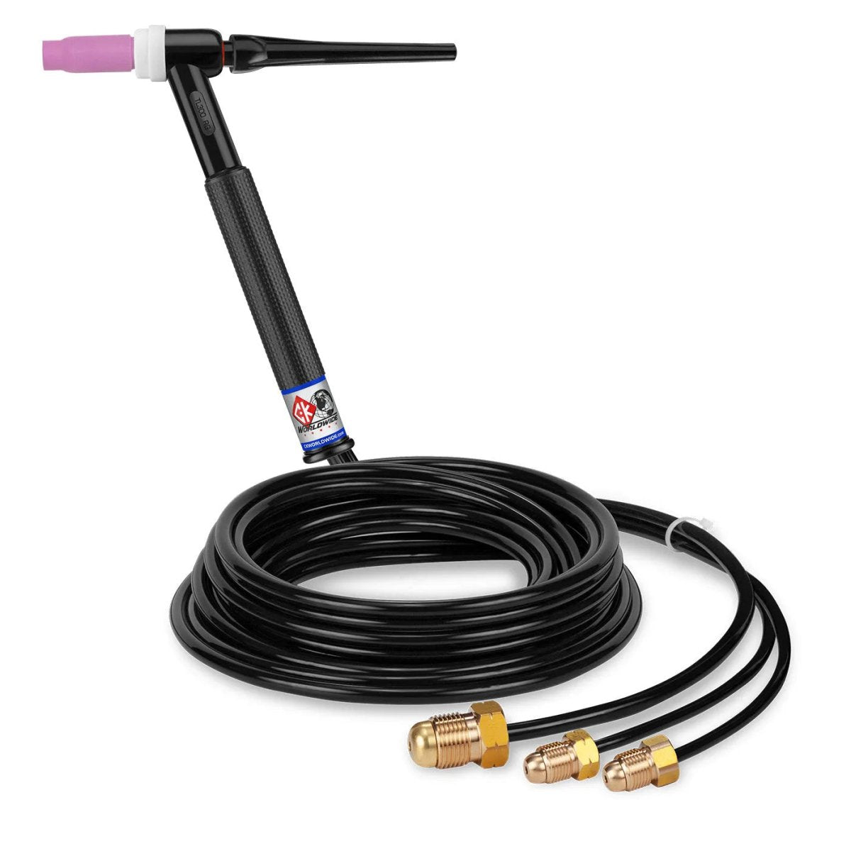 CK Worldwide - Tl312 - 350 Amp Rigid Head Tig Torch, Water-Cooled, 12.5' Standard Cables, Trim Line - Tl312 - WeldingMart.com